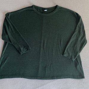 💟Half Price Bundle Add-on💟Old Navy 3/4 sleeve lightweight forest green sweater